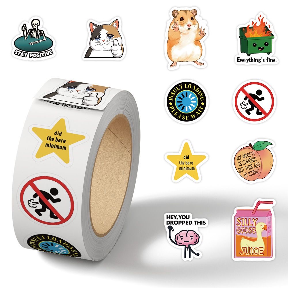 Phone Cases Kids - 500pcs Funny Emotion Meme Sticker for