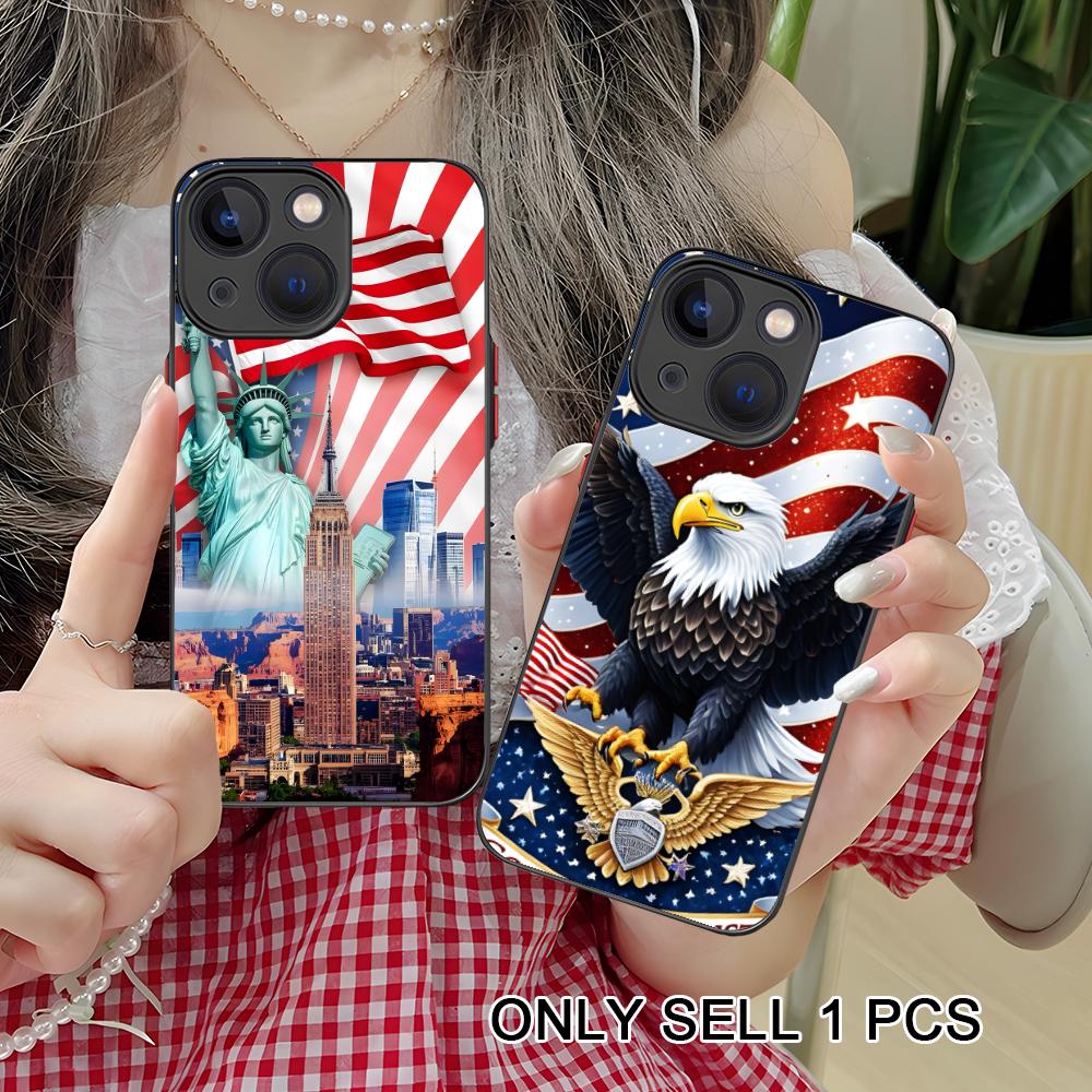 Phone Cases Usa - USA America Flag Silicone Mobile Phone