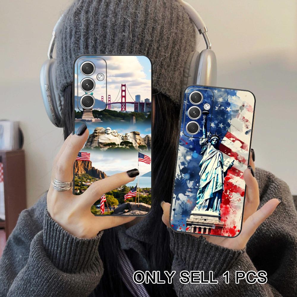 Phone Cases Usa - USA America Flag Matte TPU Mobile