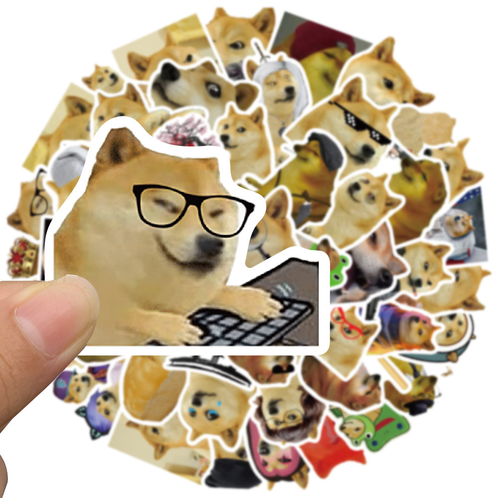 50Pcs Funny Doge MEME Stickers - Phone Cases Kids recension och pris