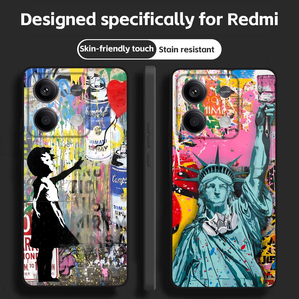 Banksy Graffiti Art  Phone Cas - Phone Cases Xiaomi 14 recension och pris