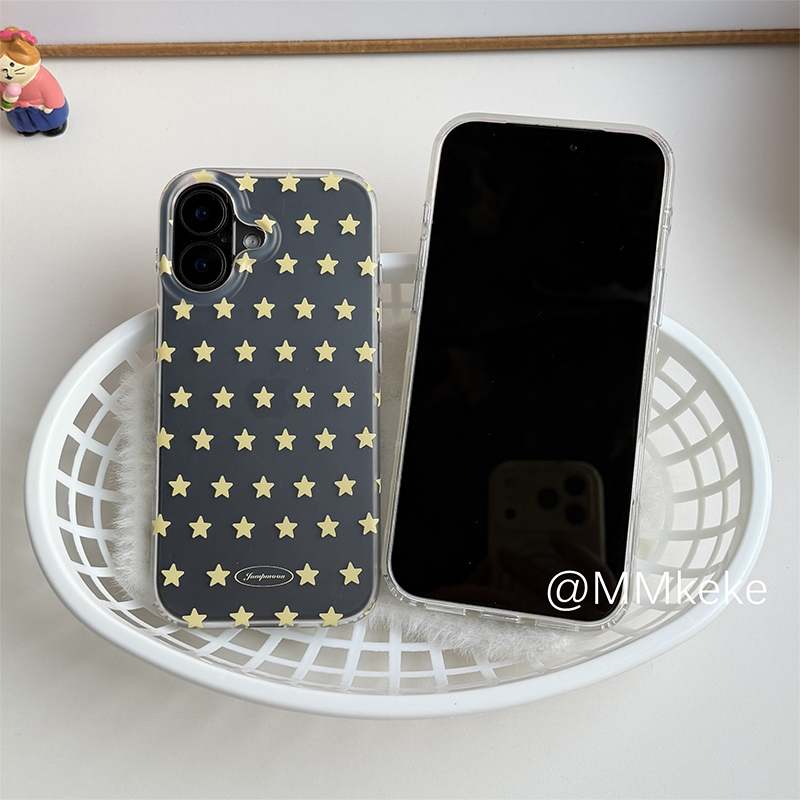 Korean Ins Yellow & White Star - Phone Cases Yellow recension och pris