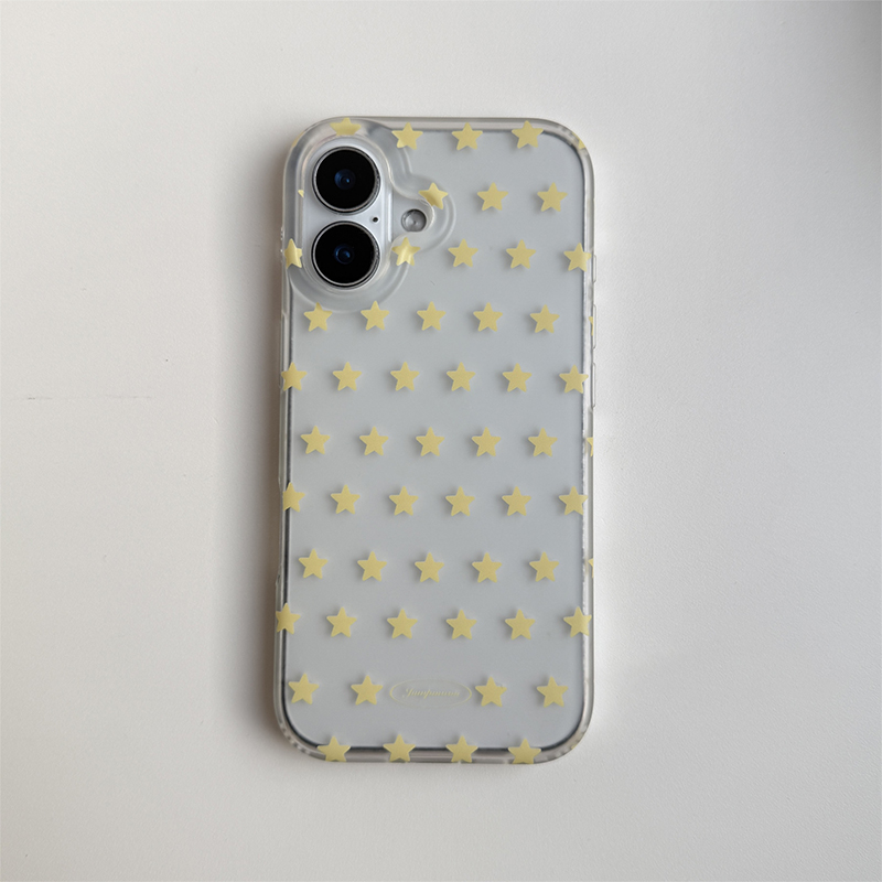 Korean Ins Yellow & White Star - Phone Cases Yellow recension och pris