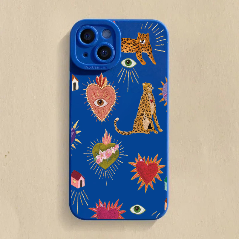 Floral Leopard Eyes Phone Case - Samsung Galaxy A55 recension och pris