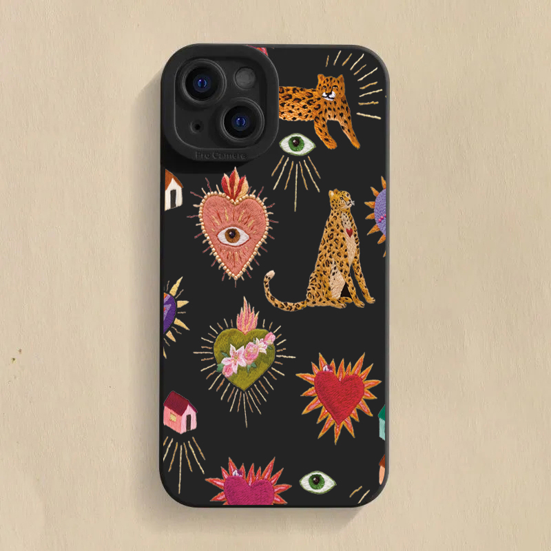 Floral Leopard Eyes Phone Case - Samsung Galaxy A55 recension och pris