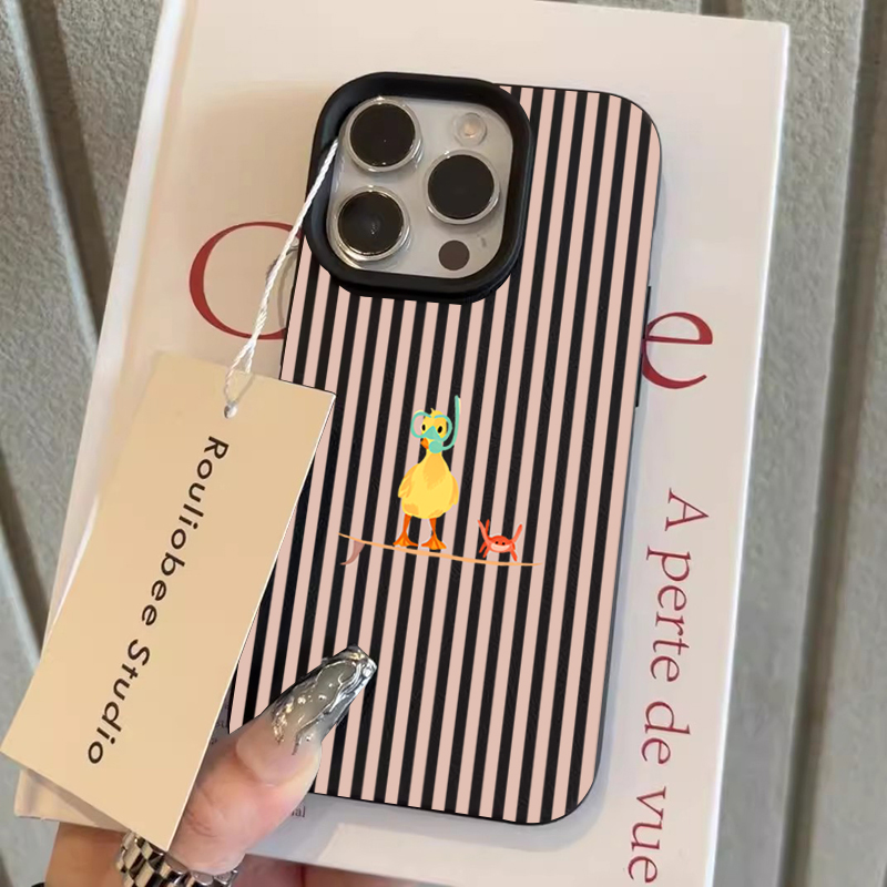 Striped Diving Yellow Duck Pho - Phone Cases Yellow recension och pris