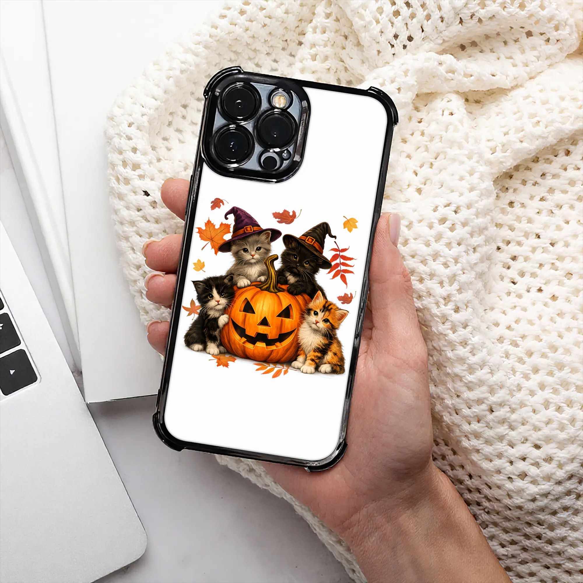 Halloween Cute Cats Pumpkin Sp - Phone Cases Kids recension och pris