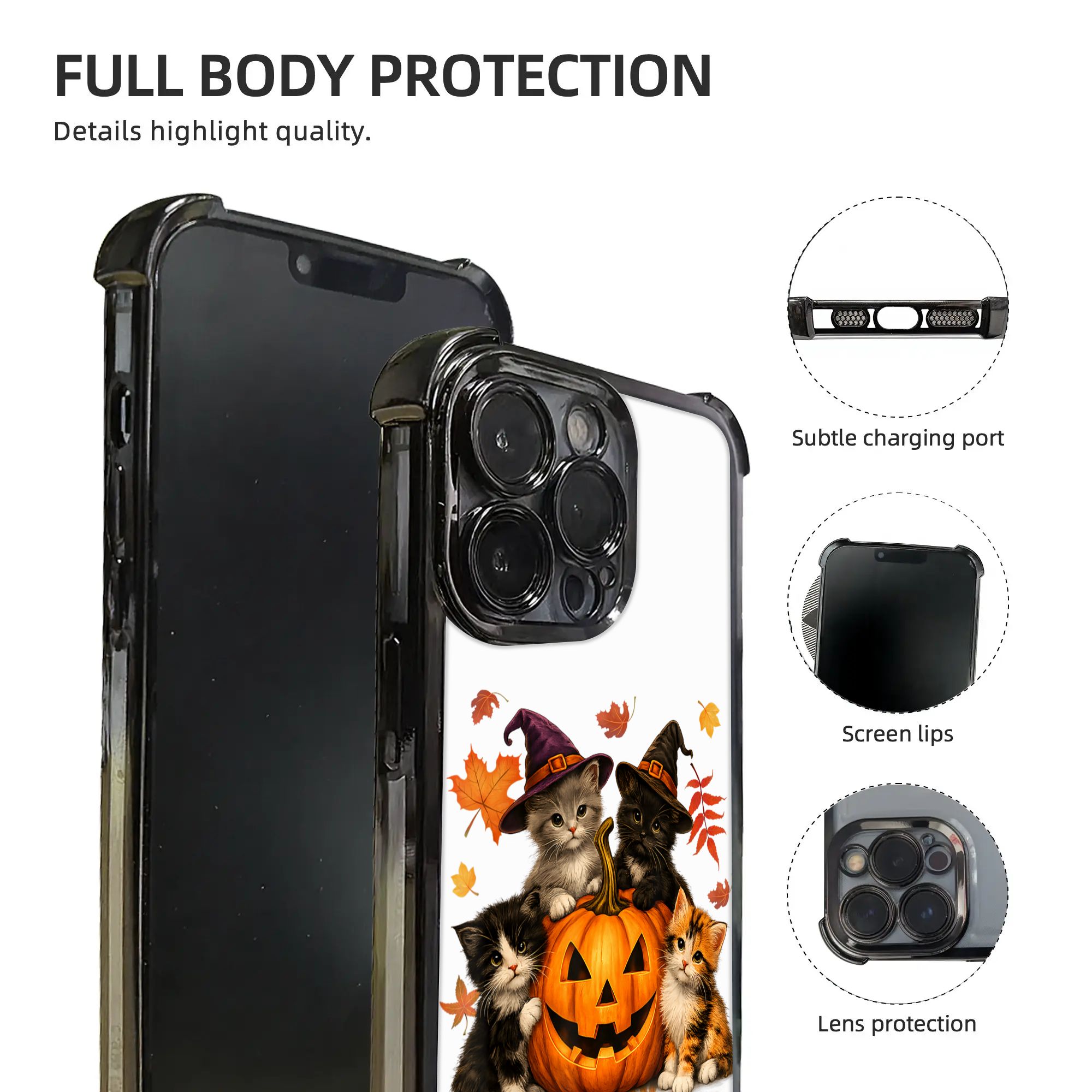 Halloween Cute Cats Pumpkin Sp - Phone Cases Kids recension och pris