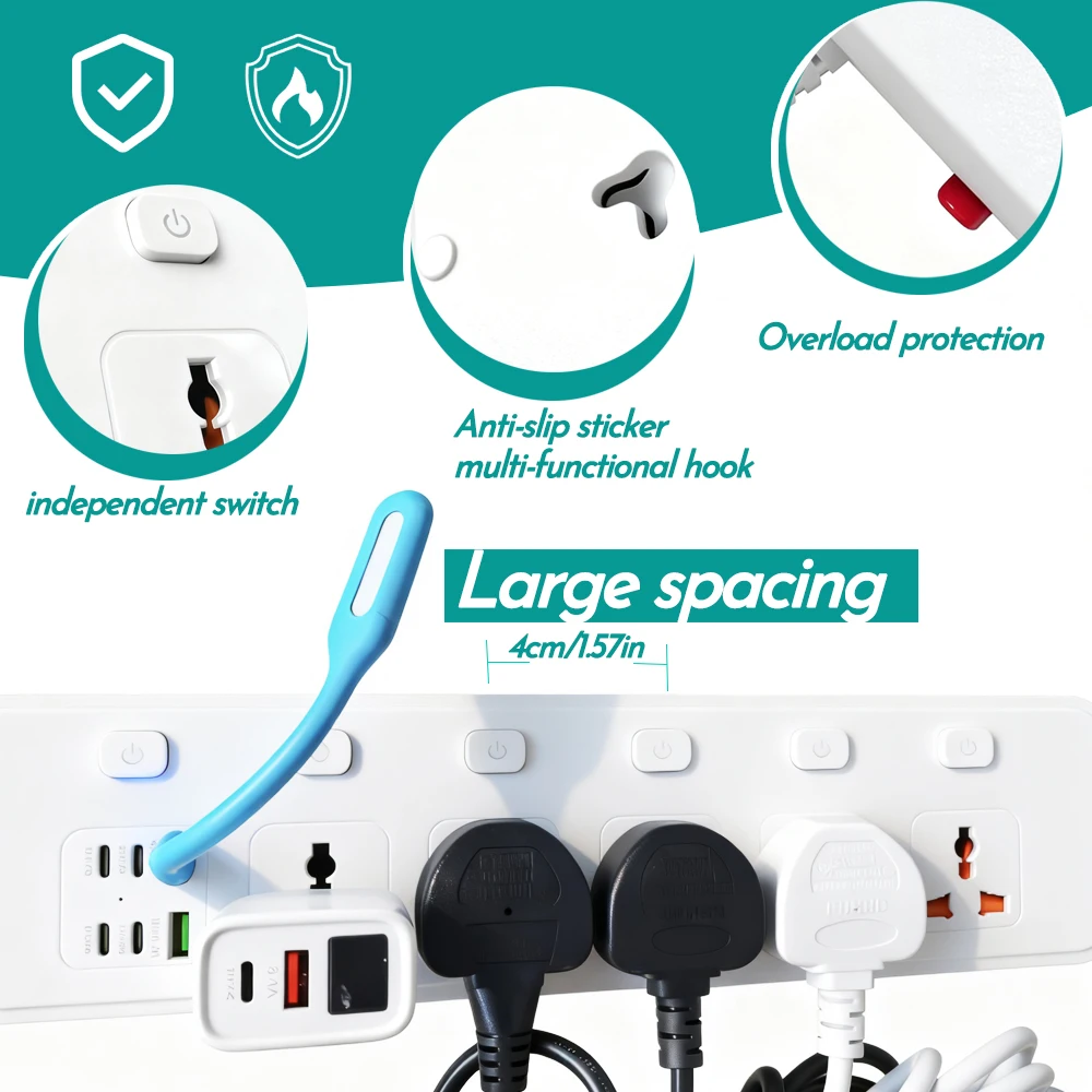 Universal Power Strip Extensio - Phone Cases Uk recension och pris