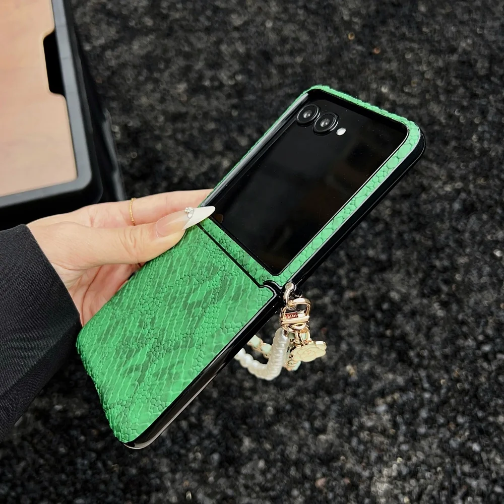 Luxurious Snake Texture Leathe - Flip Leather Case recension och pris