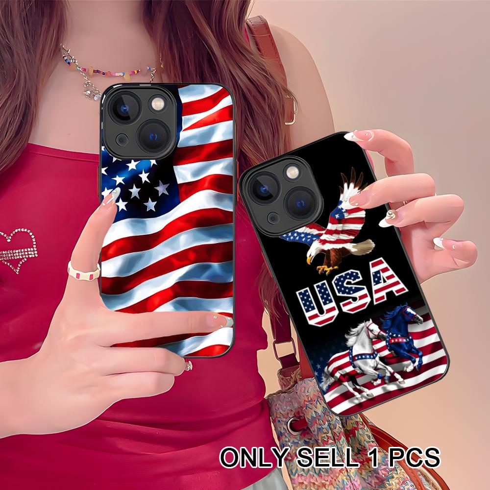 USA America Flag Silicone Mobi - Phone Cases Usa recension och pris
