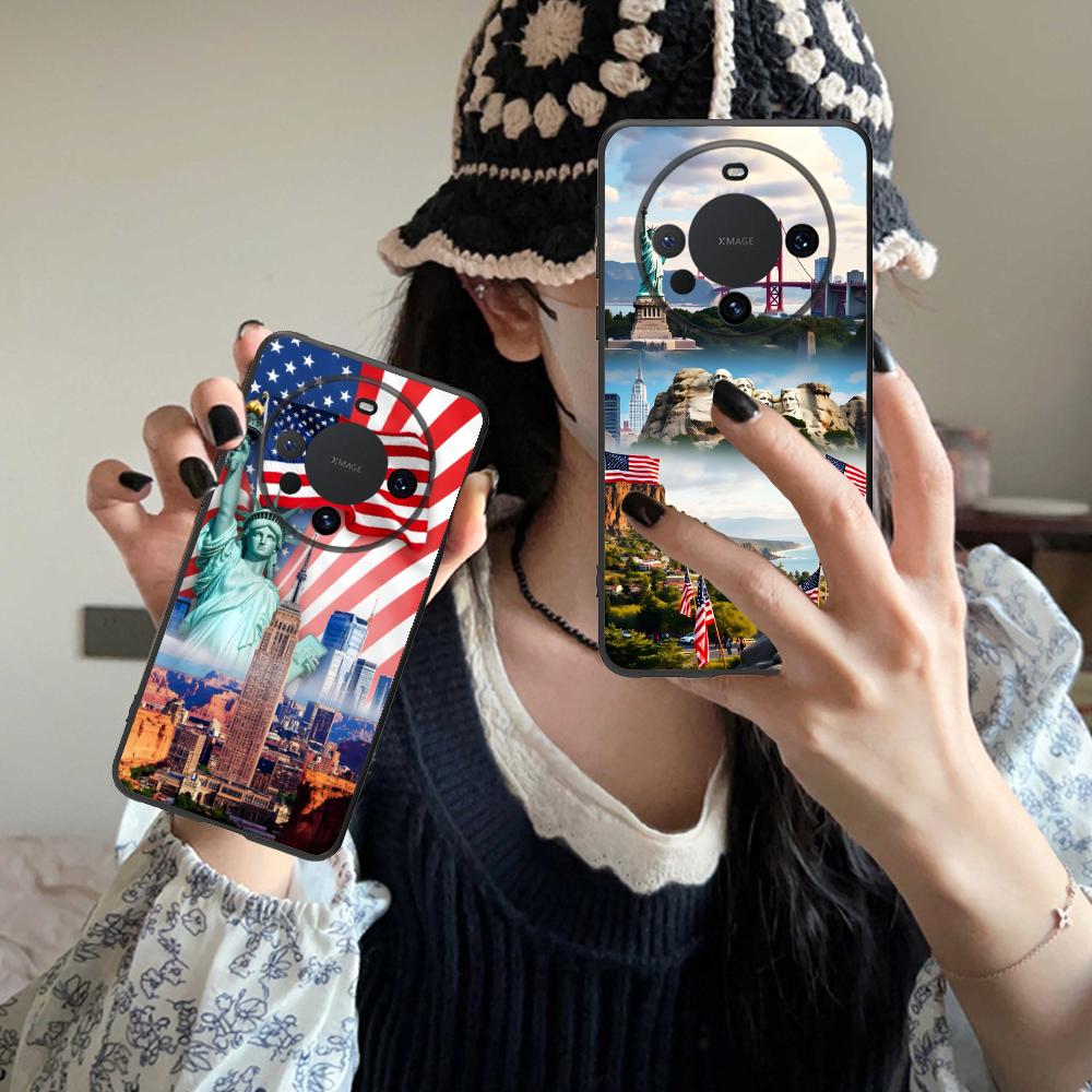 USA America Flag Matte TPU Mob - Phone Cases Usa recension och pris