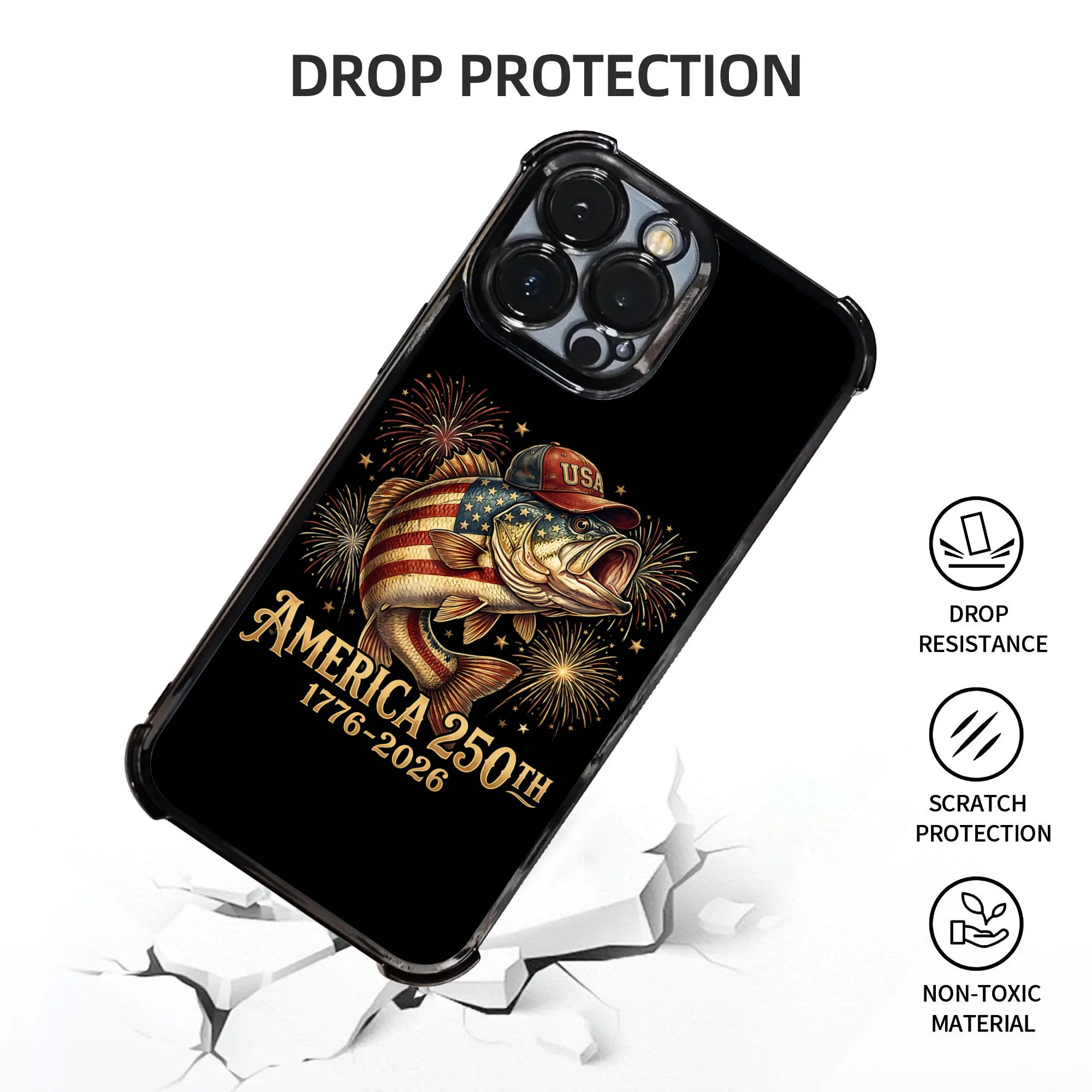 Bass Fishing 250th Anniversary - Phone Cases Usa recension och pris