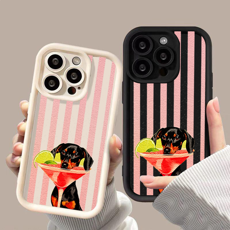 Cute Dog Striped Print Shockpr - Phone Cases Xiaomi 14T recension och pris