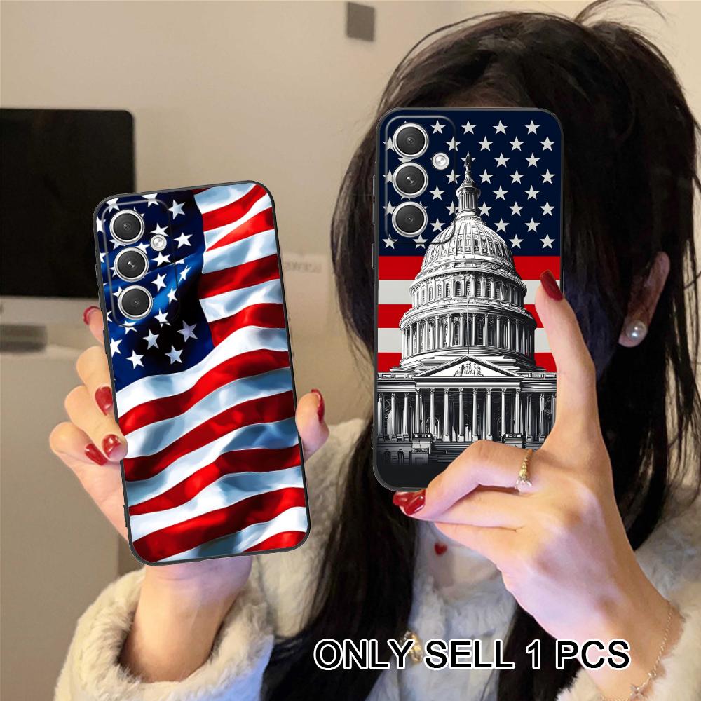 USA America Flag Matte TPU Mob - Phone Cases Usa recension och pris