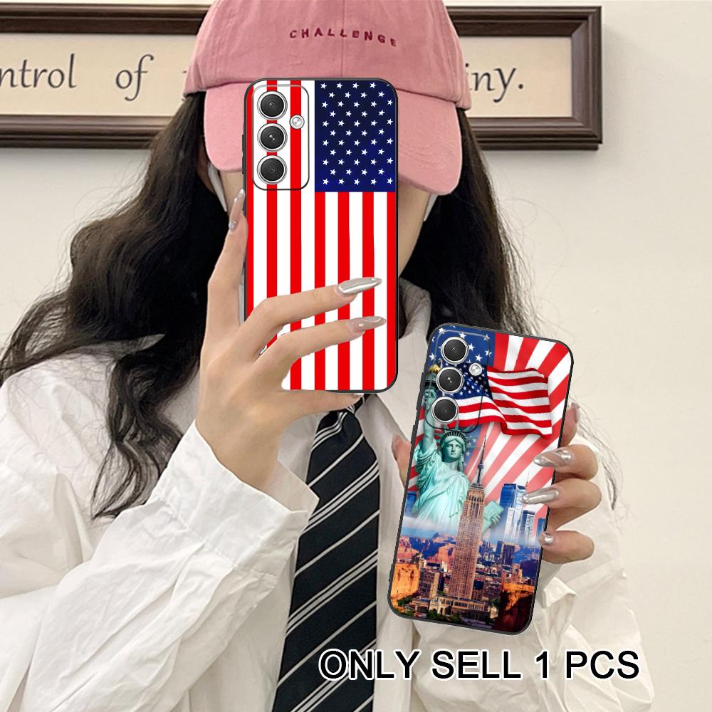 USA America Flag Matte TPU Mob - Phone Cases Usa recension och pris