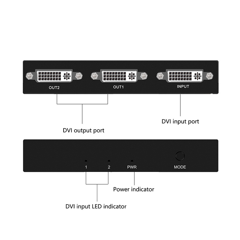1x2/1x4 Port DVI Splitter 1 in - Phone Cases Uk recension och pris