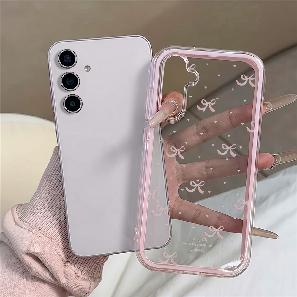 Cute Pink Bow Soft Phone Case  - Phone Cases Quality recension och pris