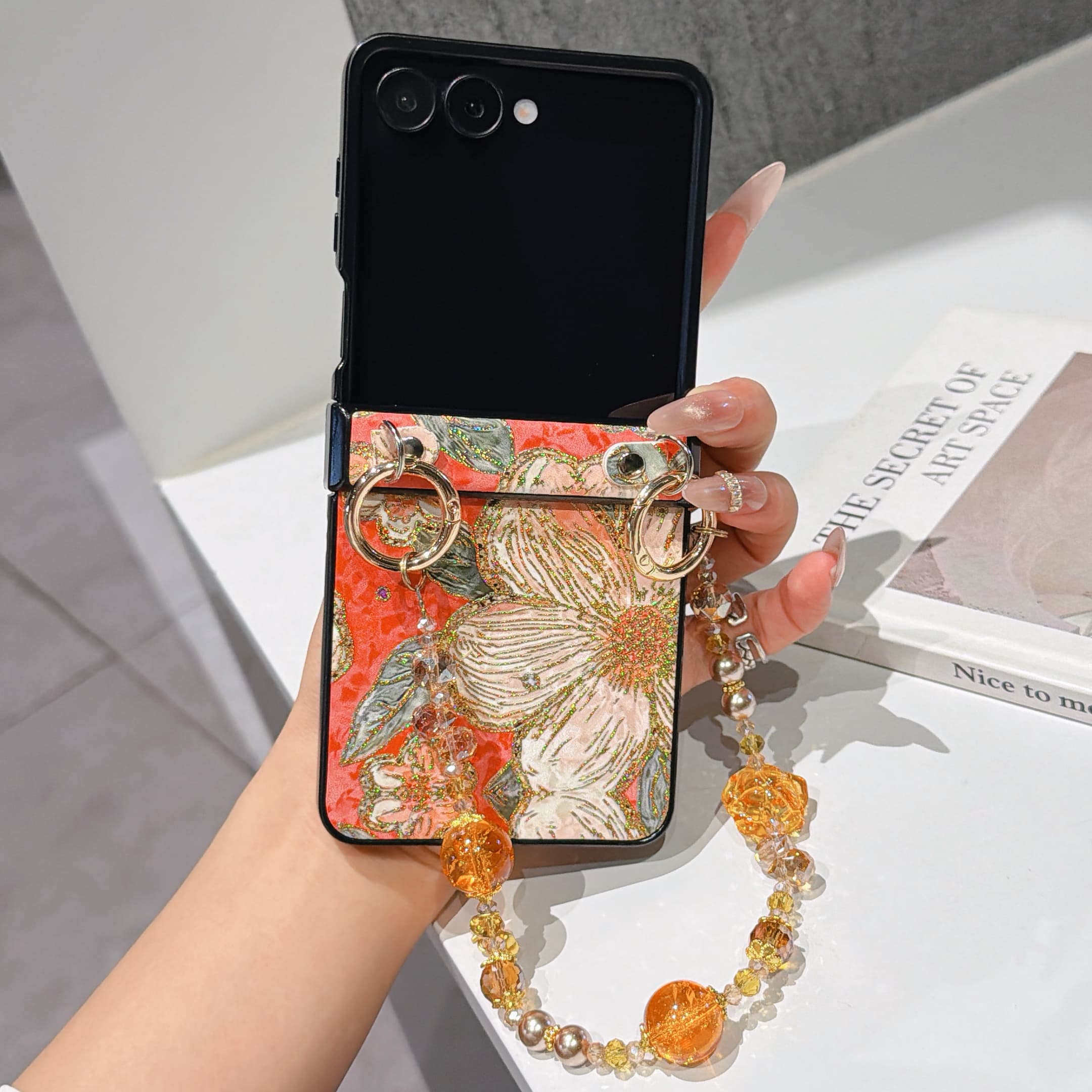 Hinge Protection PU Leather Co - Flip Leather Case recension och pris