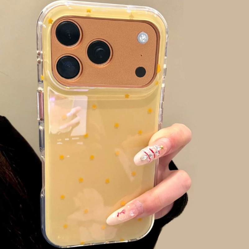 Fashion Yellow Star Pattern Ph - Phone Cases Yellow recension och pris