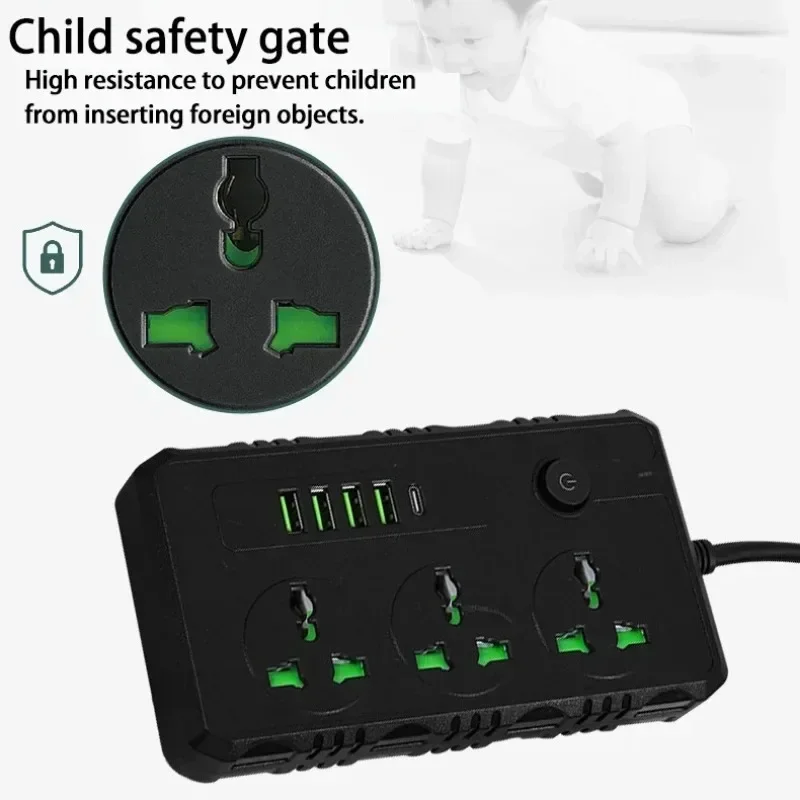 Power Strip with 4 USB and 1 T - Phone Cases Uk recension och pris