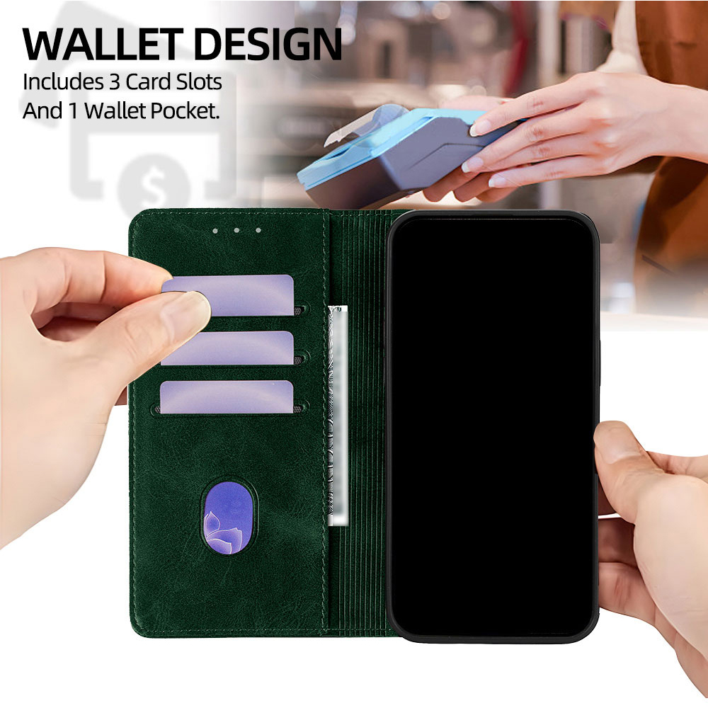 Magnetic Leather Floral patter - Flip Leather Case recension och pris