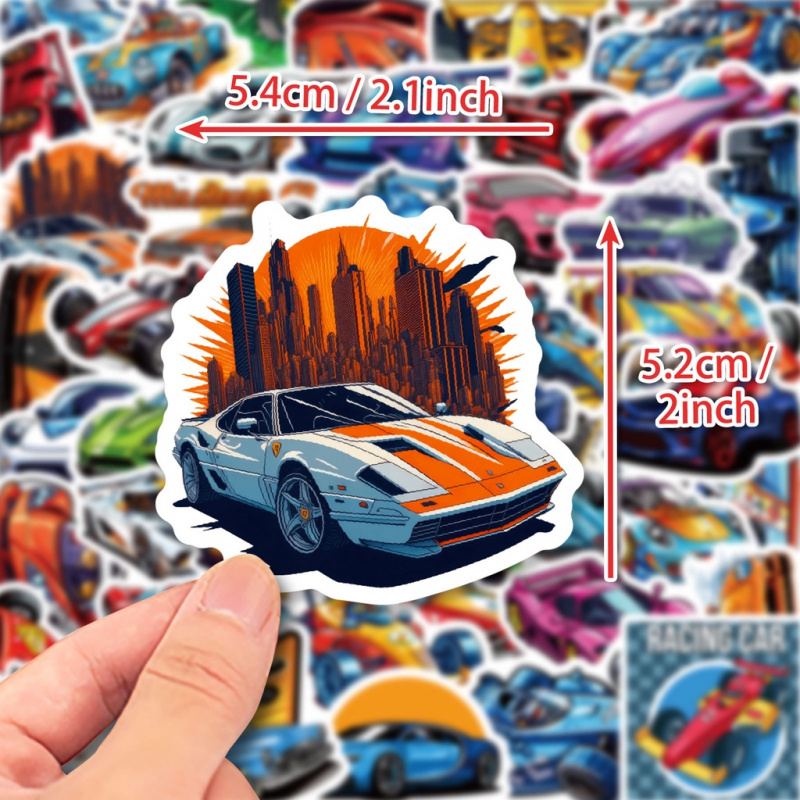 50PCS Cool Cartoon JDM Racing  - Phone Cases Kids recension och pris