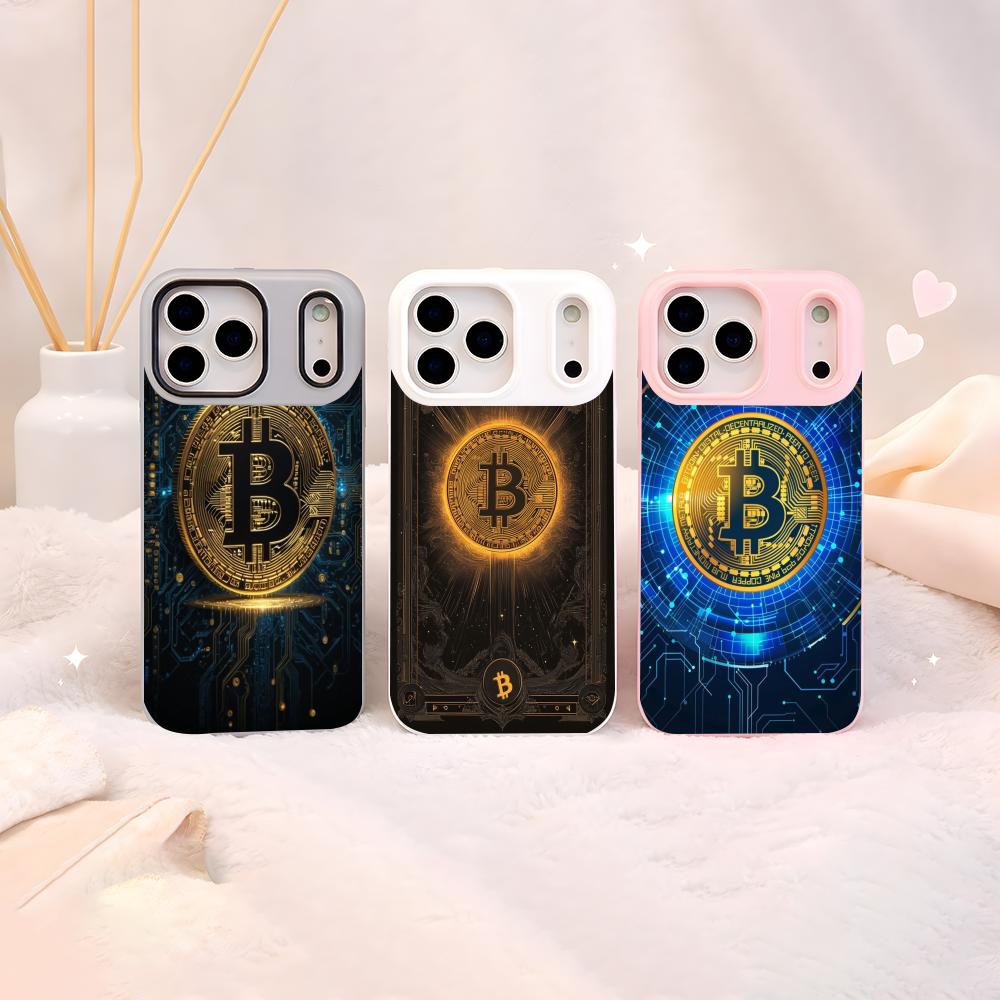 crypto theme Bitcoin Phone Cas - Phone Cases Yellow recension och pris