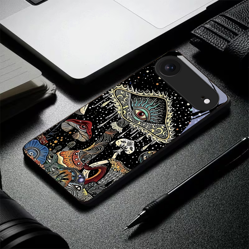 Mystic Evil Eye Mushroom Black - Phone Cases Xs Iphone recension och pris