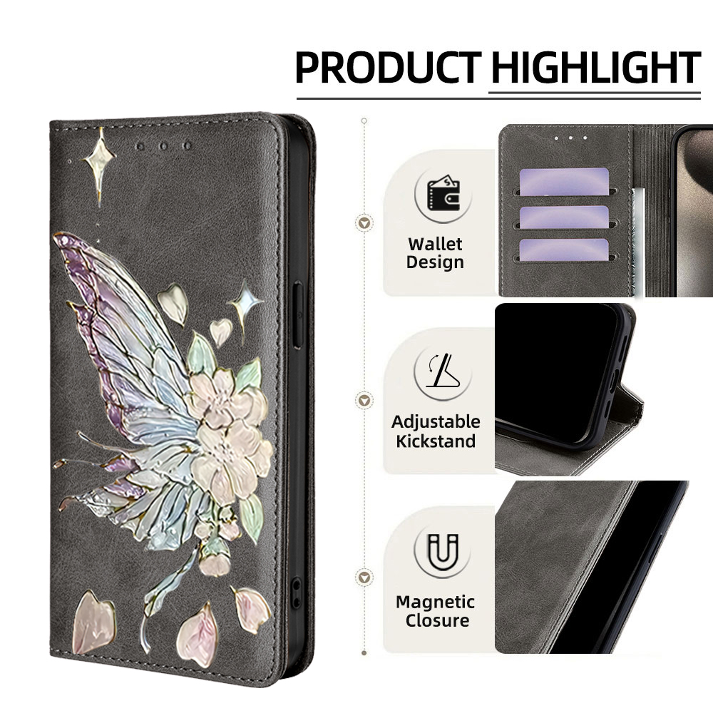 Popular Shockproof Butterfly P - Flip Leather Case recension och pris