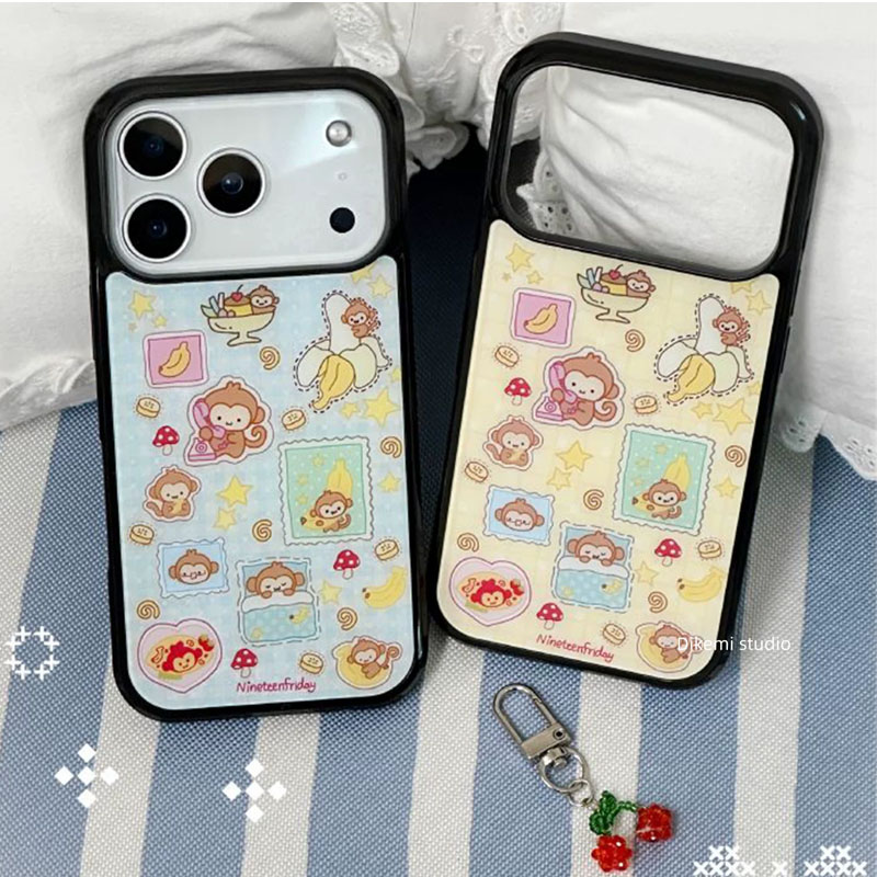 Korean Ins Blue Yellow Monkey  - Phone Cases Yellow recension och pris