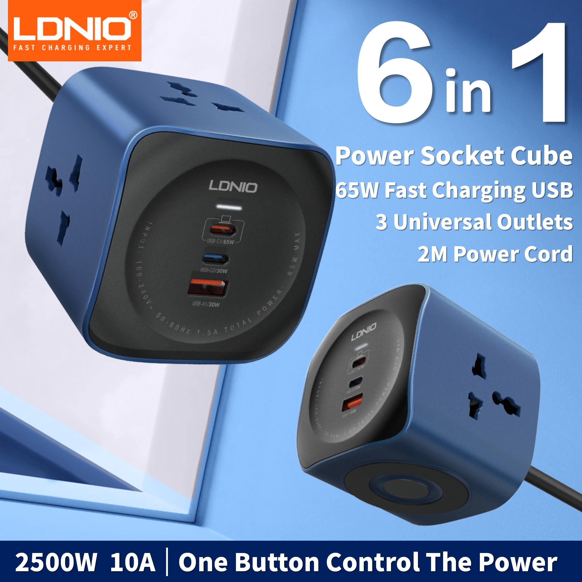 Cube Power Strip LDNIO 65W Cha - Phone Cases Uk recension och pris