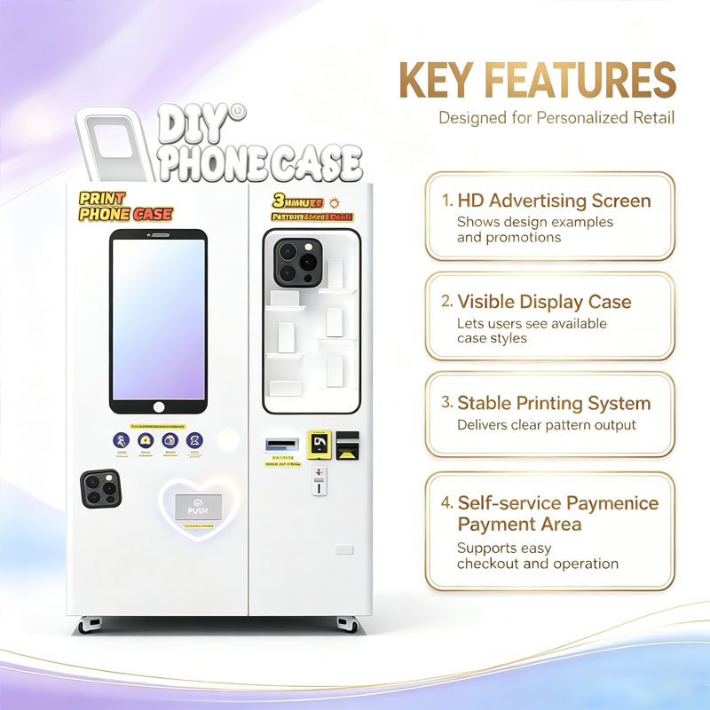 Custom Phone Case Vending Kios - Phone Cases Vending Machine recension och pris