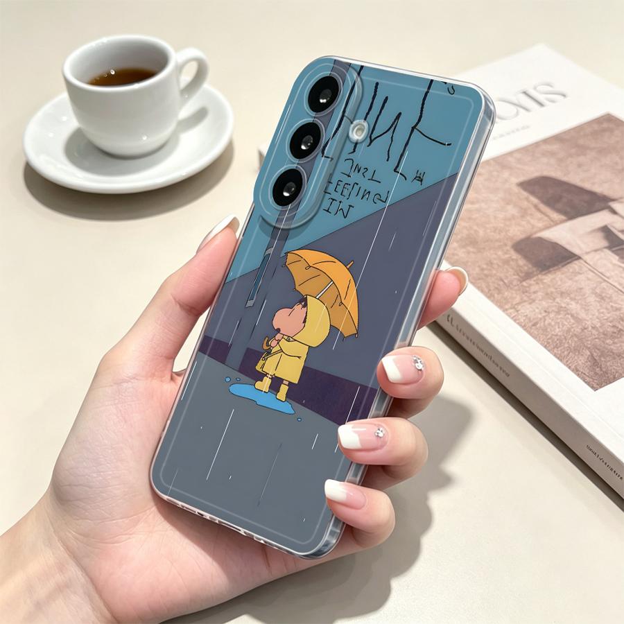 Yellow Umbrella Boy Phone Cove - Phone Cases Yellow recension och pris