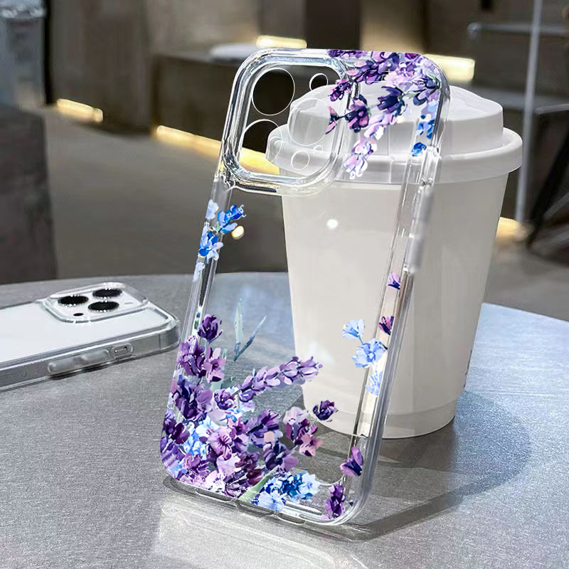 Purple Flower Soft TPU Phone C - Phone Cases Xs Iphone recension och pris