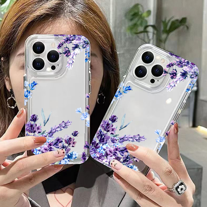 Purple Flower Soft TPU Phone C - Phone Cases Xs Iphone recension och pris